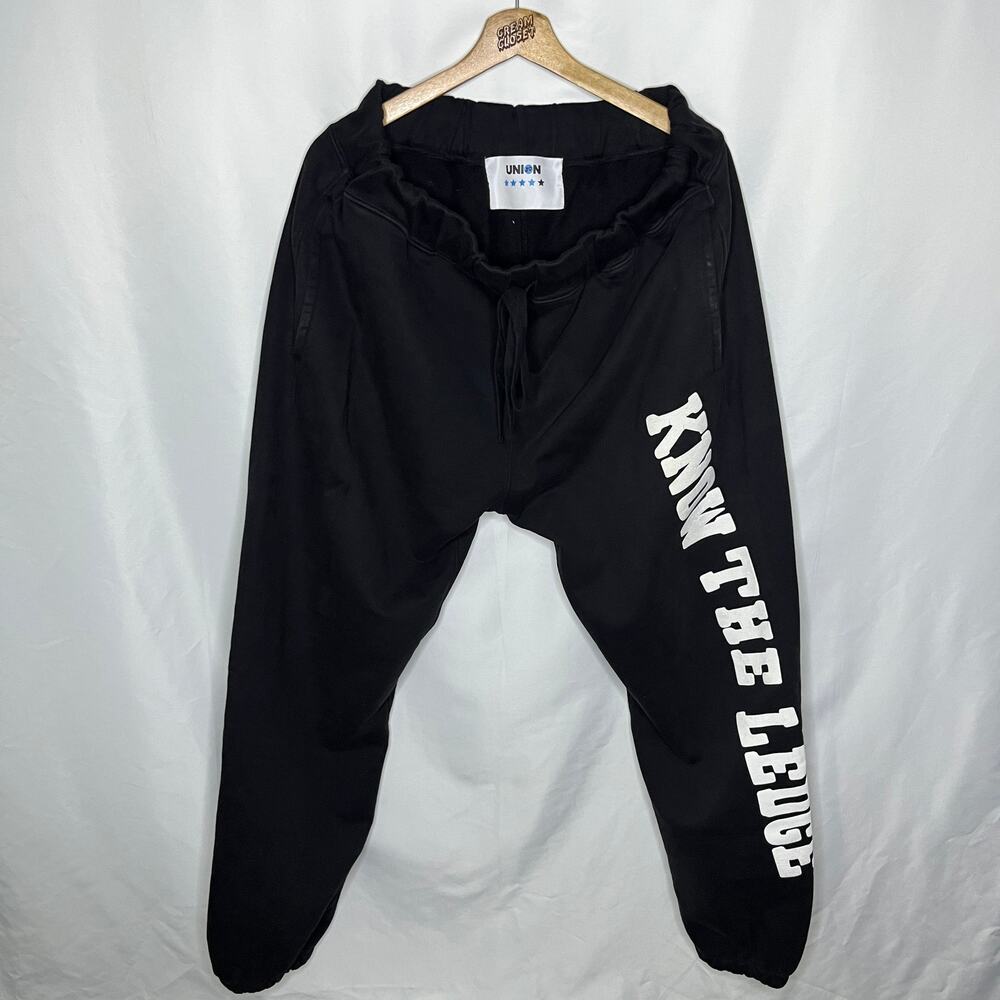 Cactus Plant Flea Market CPFM x Union LA Know the Ledge Sweatpants in Black XL